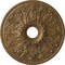 Ekena Millwork Ashley Ceiling Medallion (Fits Canopies up to 4 3/4"), 23 7/8"OD x 4"ID x 2 1/8"P, Rubbed Bronze CM23ASRZS - alternate 1